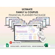 Automated 50/30/20 Family & Couple Simple Budget Google Sheets Excel Spreadsheet Weekly Biweekly Pay