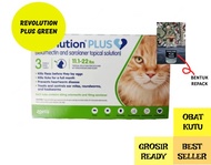 Revolution PLUS Cat Green 1 ml obat cacing dan kutu kucing (1 botol) / Revolution Plus Green REPACK