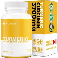 HIGH POTENCY TURMERIC CURCUMIN + BLACK PEPPER EXTRACT – Powerful 3700mg per Serving (2 capsules), So