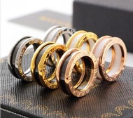 韓庚同款 Bvlgari寶格麗單環陶瓷情侶戒指 多色可選