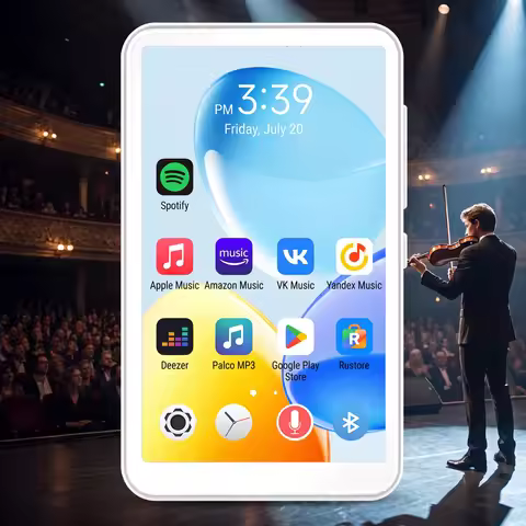 Portable WiFi Media Player 4 Inch IPS Screen, Android 10 System Music & Video Player, Stereo Speaker