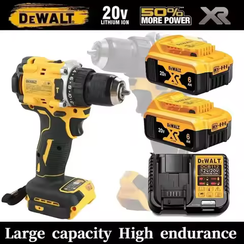 100% Genuine Dewalt 20V Battery, 6AH 9AH Rechargeable Lithium Ion Battery, Dewalt DCB200 Power Tool 