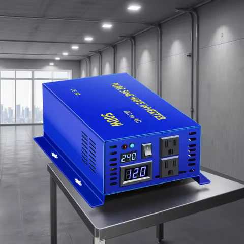 500W Pure Sine Wave Solar Inverter 24V 220V Car Power Inverter Battery Bank 12V 36V 48V 110V DC to 1