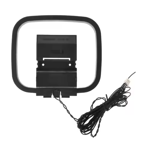 Dlenp 1PCS FM AM Loop Antenna For Receiver With 3-Pin Mini Connector For Sony Sharp Chaine Stereo AV