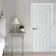 Pintu Kayu Wooden Door Design Oval shape