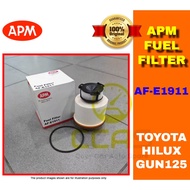 100% ORIGINAL APM FUEL FILTER TOYOTA HILUX GUN125 ( AF-E1911 ) (23390-0L070)