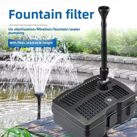 SUNSUN kio pond filter in fishpond fountain pump + UV lamp + filter.Pond pumping aeration cycle thre