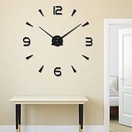 Creative Diy Clock Oversized Dimensional Decorative Mirror Wall Stickers 3D Digital Clock Quality Acrylic Mirror Clock