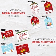 Hang Tag Merry Christmas Christmas | Hangtag | Gift Tag | Greeting Card | Hampers | Gift | Banjarmasin Souvenirs | Modeluxid
