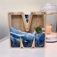 體驗活動 海浪存錢筒 可選擇2隻公仔 環氧樹脂Epoxy 可使用文化幣