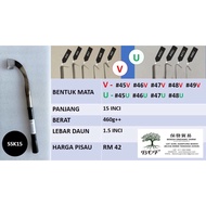 (SSK15 Steel Putih) Pisau Toreh Getah (Rubber Tapping Knife)