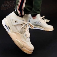 De240127 Nks High-top Sneakers Nks High-top Running Shoes Nks Basketball Shoes Off-white Joint Arr Afs 4th Jay Chou Queenling Couple Basketball Shoes Men 36-44