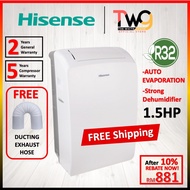 [FREE SHIPPING] Hisense 1.0HP / 1.5HP R32 Portable Air Conditioner  AP12NXG AP09KVG 冷气机