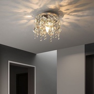 Crystal foyer new home foyer bay window, ceiling light, round light, popular building balcony corrid