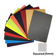 Fabriano Ecoqua A4 Original Staple-Bound Notebook, 40 Sheets, Squared, 90gsm - available in 12 colou
