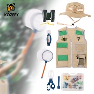 KOZEEY 16x Kids Explorer Kits, Kids Explorer Costume Vest, Hat ,netting Children Toys