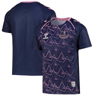 yun 2023-2024 Everton Jersey Pre match Fans Training Football Tshirts Sports Tee Plus Size