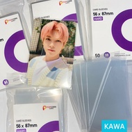 UNGU Kawa 50 Sheets Inner Sleeve Photocard 56x87mm Popcorn Games Purple Polaroid Korea BTS Plastic K