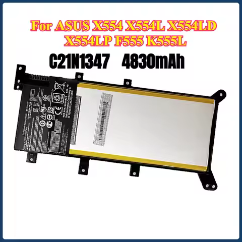 7.5V 4830mAh C21N1347 Laptop Battery for ASUS X554 X554L X554LD X554LP F555 K555L FL5500 R556L W509L