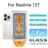 2 Pcs For Realme 15T HD One-click Tempered Glass Screen Protector Screen Guard For Realme Note 70 60