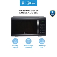 Midea EM825AGS-BK 25L Digital LED Display Microwave Oven With Defrost Function