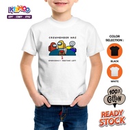 Among us tshirt kids meeting together Baju Budak Kids Tshirt- 100% Cotton