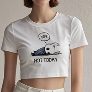 Hollow Knight Crop Top - Y2K Gothic Gyaru Grunge Slim Fit Corset Tee