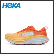 【100% Original 】Hoka Bondi 8 Orange Sneakers Size 36-45 cushioned road sneakers for men and women Ru