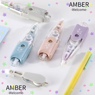 AMBER Correction Tape, Smooth Large Capacity Coating Tape, Portable 6m Multicolour Student Alteratio