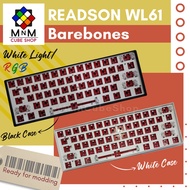 Readson WL61 Barebones DIY Tri-Mode Wireless Bluetooth HOTSWAPPABLE Mechanical Keyboard 60% 61 keys