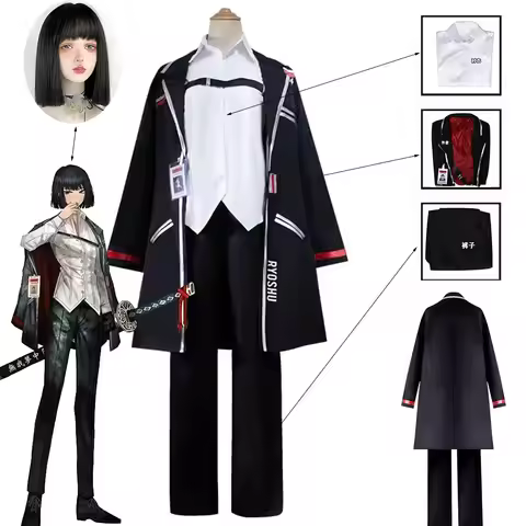 Game Ryoshu Trench Uniforms Limbus Company Cosplay Costume Wig Game Men Women Halloween Party Coat P