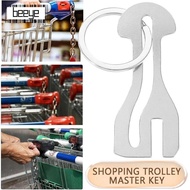 BEEYE Trolley Master Key Token, Metal Reusable Shopping Cart Token, Portable Detachable Coin Holder 