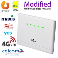 Mod/Modified Unlocked 300Mbps Wifi Routers 4G LTE CPE Mobile Router with LAN Port Support SIM card Portable Wireless Router