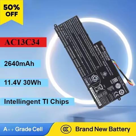AC13C34 11.4V 30Wh New Laptop Battery For Acer Aspire V5-122 V5-132 V5-122P V3-111 MS237 KT.00303.00