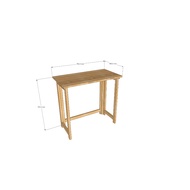 WOODEN FOLDING DESK TABLE 75CM X 40CM X 70CM DINING TABLE STUDY TABLE