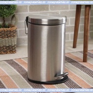 SNORPA Pedal Bin Stainless Steel | Dustbin with Pedal | Dustbin | Bakul Sampah