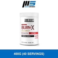One Shot Nutrition BurnX Pre-Workout (40 Servings) - Energy Booster, Fat & Carb Blocker