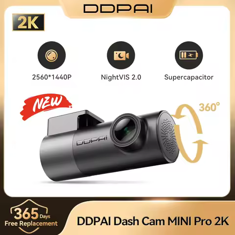 DDPAI MINI Pro 2K Dash Cam WiFi Car DVR Night Vision Smart Voice Control Support 24H Parking Monitor