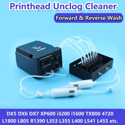 DTF Printhead Clogged Cleaning Machine Cleaner Kit Washer For Epson DX5 XP600 i3200 i1600 L1800 L805