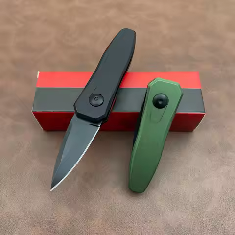2Models 7500OLSW Launch 4 Folding Knife 1.9" CPM-154 Stonewashed Blade, Aluminum Handles