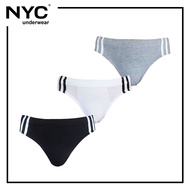NYC Plain Inside Garter Brief - Assorted (3 in 1) NYC-100