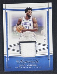 Joel Embiid/75 (76ers) 2020-21 Panini NBA National Treasures NBA Materials