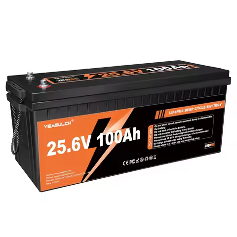 24V 100Ah LiFePO4 Lithium Battery Built-in 100A BMS 2560Wh 10000+ Deep Cycles Rechargeable Battery 2