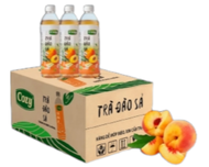 Trà đào sả COZY chai 455ml - từ lá trà tươi