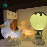 Aesthetic Bedroom Accessories / Aesthetic Bedroom Lamps with Air and Moon Balloons / Aesthetic Table