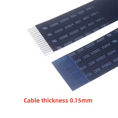 2 10 100 Pcs FPC Flexible Flat Cable FFC 15 PIN 1.0 MM Reverse Opposite 80 150 300 400 500 600 1000 