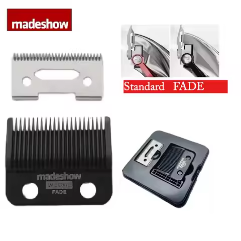 Madeshow M5F M10 R66 R77F M8F M9 Original Ultra Thin Fade Blade Hair Clipper Wedge Cutter Head Trimm