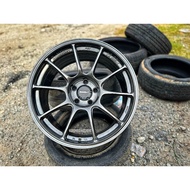 Flow Forming WedsSport TC105X Wheels New Sport Rim - 18x8.5J 5x113 HYPER BLACK - READY STOCK