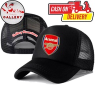 Topi Trucker ARSENAL - Topi Distro ARSENAL Logo - Topi ARSENAL Premium - Topi Pria Dewasa - Topi Pri