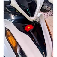 Vietnam flag cutting sticker UK 4x7